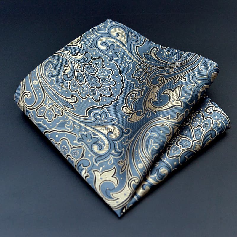 Silk Pocket Square — Paisley