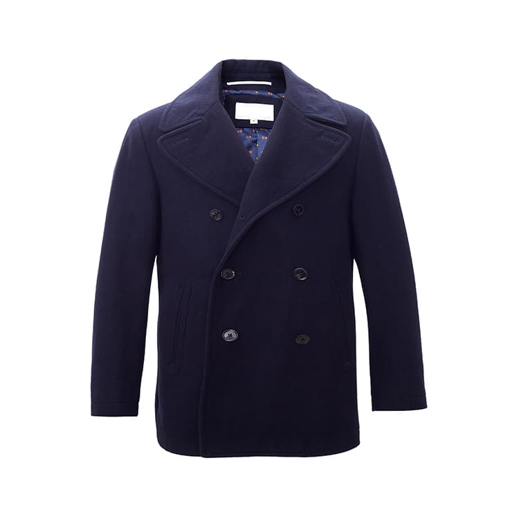Wool-Blend Peacoat — Classic